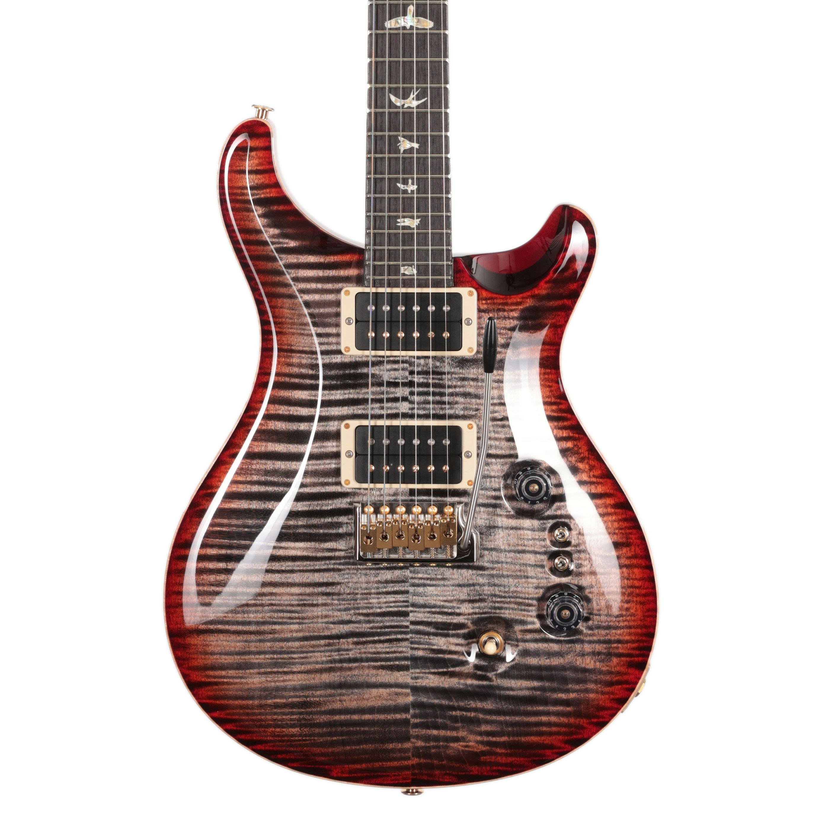 PRS Custom 24-08 10 Top in Charcoal Cherry Burst - Andertons Music Co.